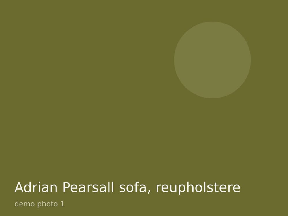 Adrian Pearsall sofa, reupholstered