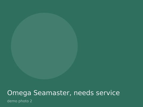 Omega Seamaster, needs service, photo 2
