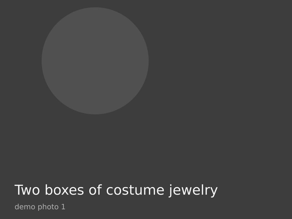 Two boxes of costume jewelry