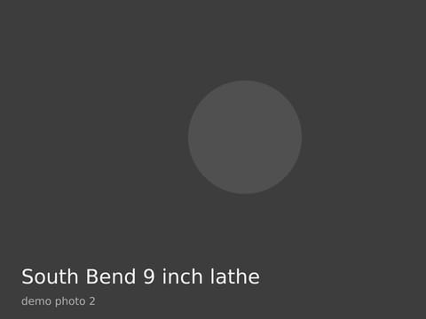 South Bend 9 inch lathe, photo 2