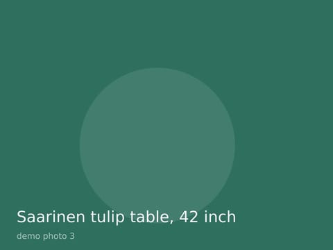 Saarinen tulip table, 42 inch, photo 3