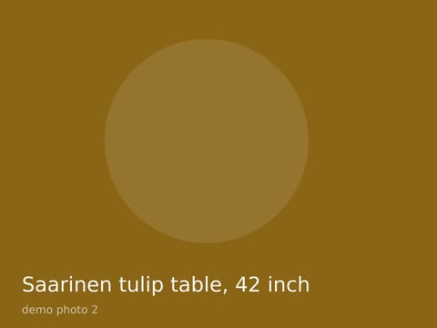 Saarinen tulip table, 42 inch, photo 2