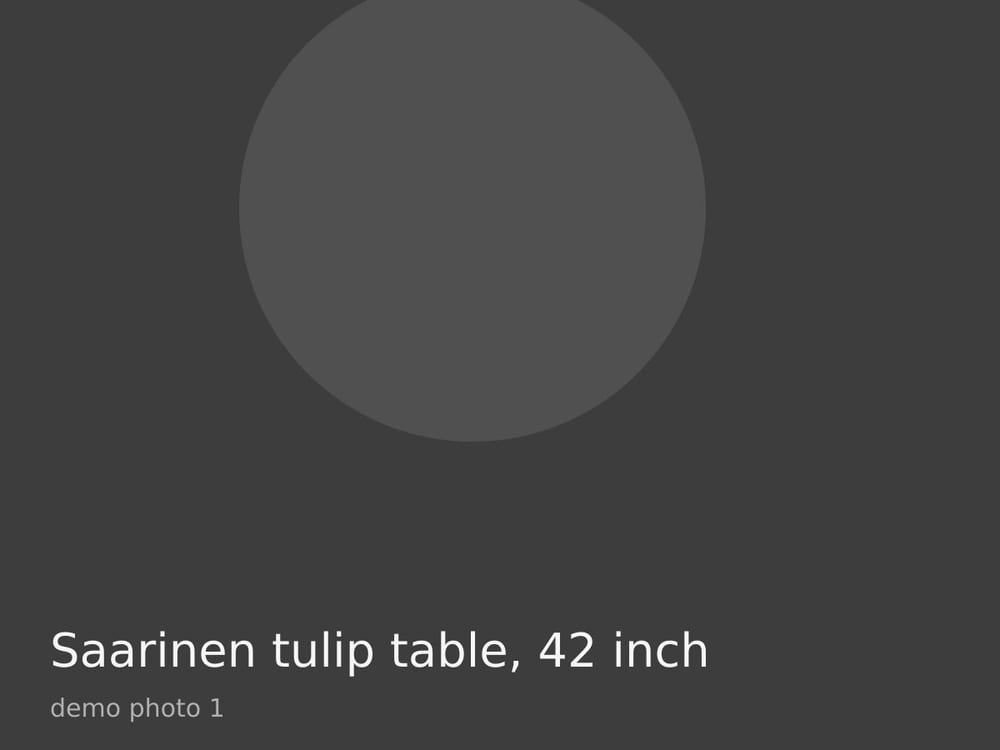 Saarinen tulip table, 42 inch