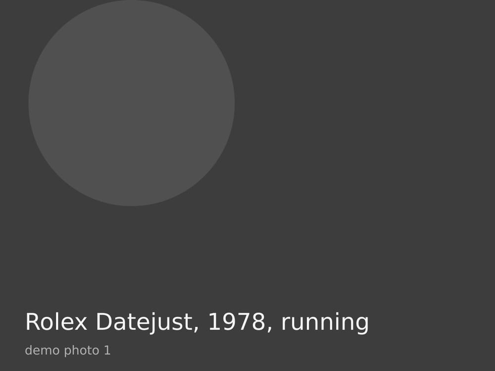 Rolex Datejust, 1978, running