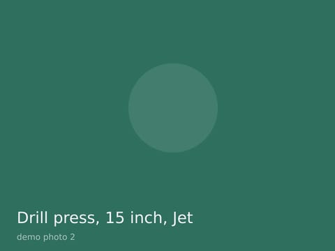 Drill press, 15 inch, Jet, photo 2