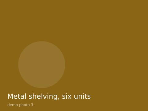 Metal shelving, six units, photo 3