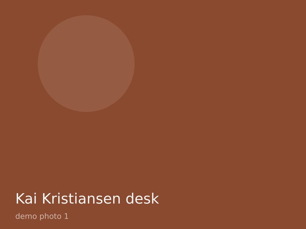 Kai Kristiansen desk