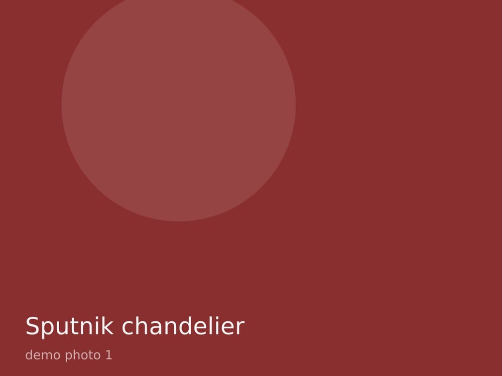 Sputnik chandelier