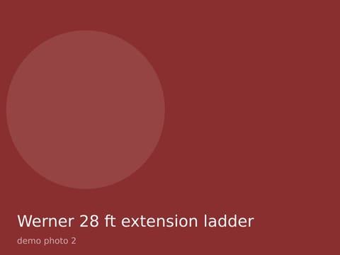 Werner 28 ft extension ladder, photo 2