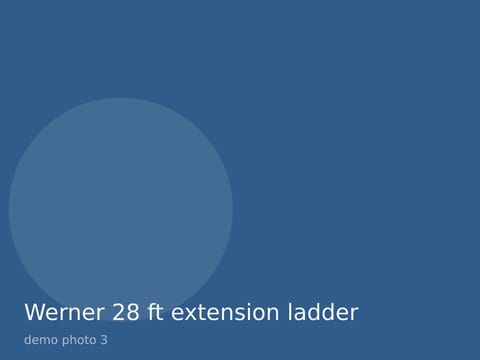 Werner 28 ft extension ladder, photo 3