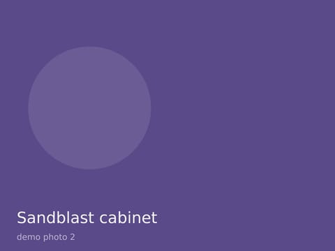 Sandblast cabinet, photo 2