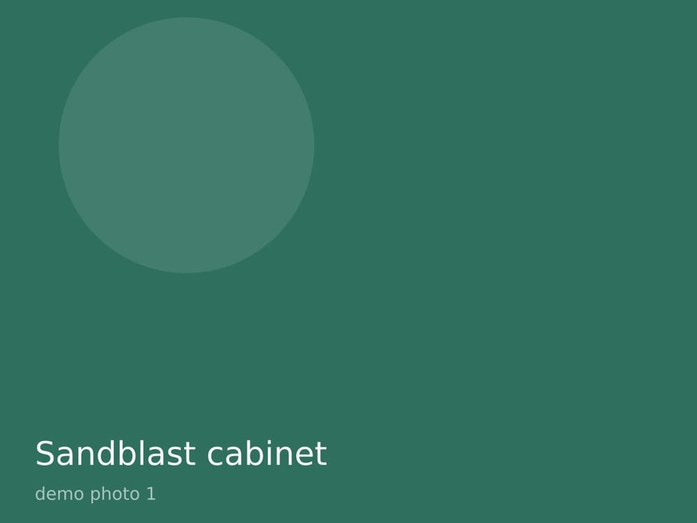 Sandblast cabinet