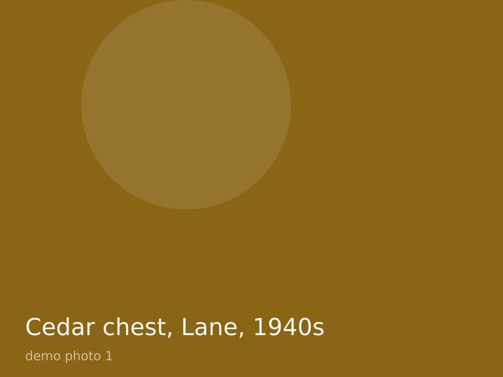 Cedar chest, Lane, 1940s