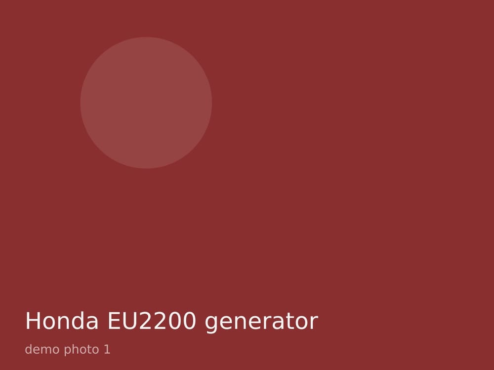Honda EU2200 generator