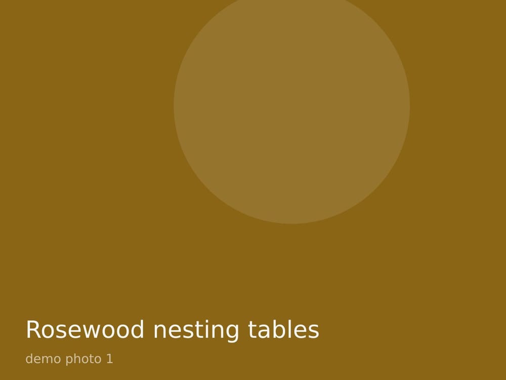 Rosewood nesting tables