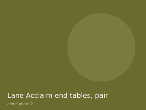 Lane Acclaim end tables, pair, photo 2
