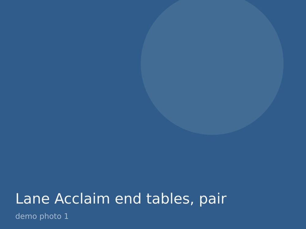 Lane Acclaim end tables, pair
