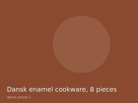 Dansk enamel cookware, 8 pieces, photo 2