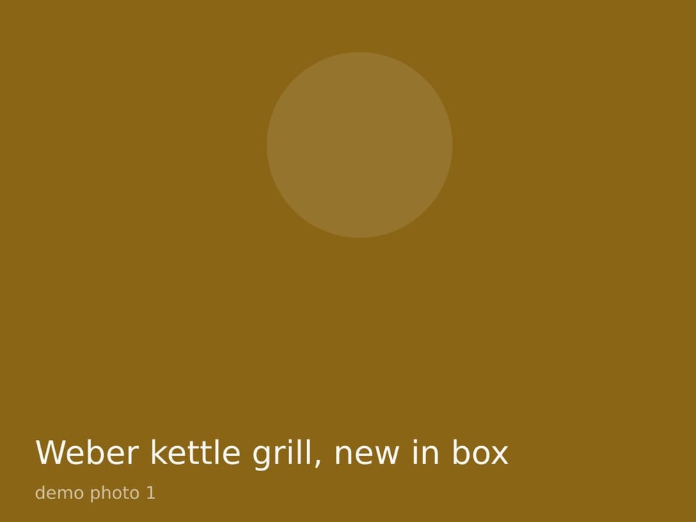 Weber kettle grill, new in box