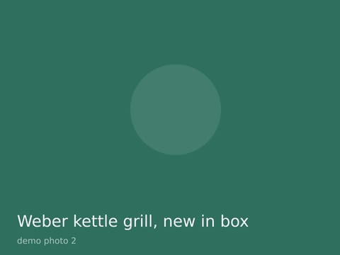 Weber kettle grill, new in box, photo 2