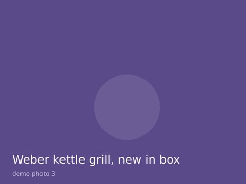 Weber kettle grill, new in box, photo 3