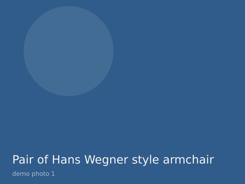 Pair of Hans Wegner style armchairs