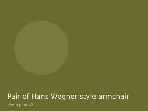 Pair of Hans Wegner style armchairs, photo 2