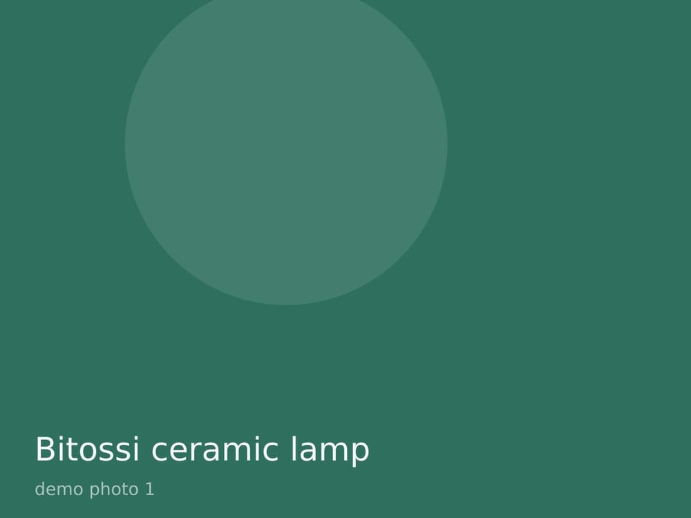 Bitossi ceramic lamp