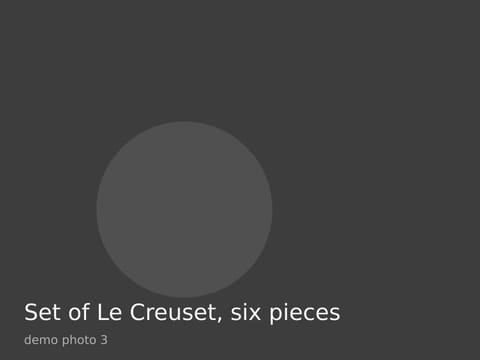 Set of Le Creuset, six pieces, photo 3