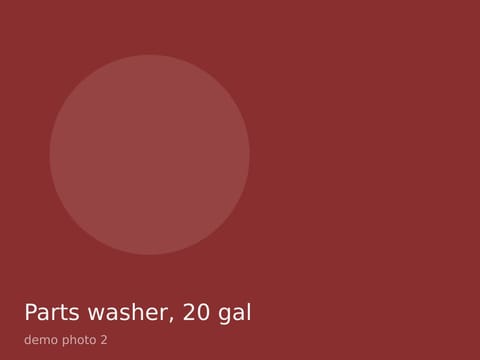 Parts washer, 20 gal, photo 2