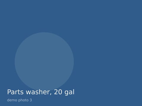 Parts washer, 20 gal, photo 3