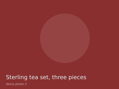 Sterling tea set, three pieces, photo 2