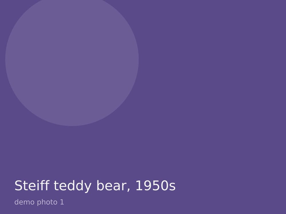Steiff teddy bear, 1950s