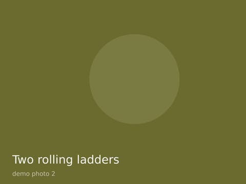 Two rolling ladders, photo 2