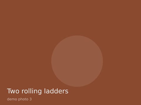Two rolling ladders, photo 3