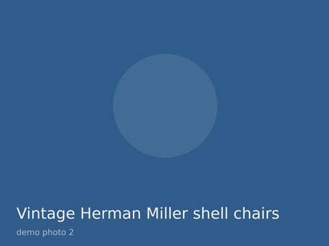 Vintage Herman Miller shell chairs, four, photo 2