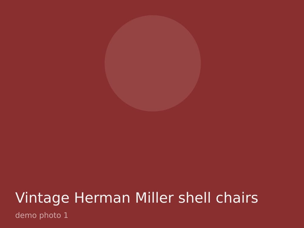 Vintage Herman Miller shell chairs, four