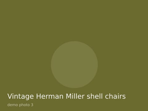 Vintage Herman Miller shell chairs, four, photo 3