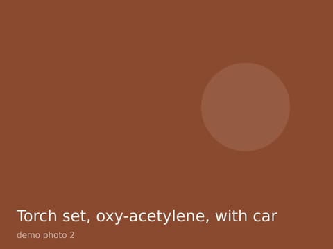 Torch set, oxy-acetylene, with cart, photo 2