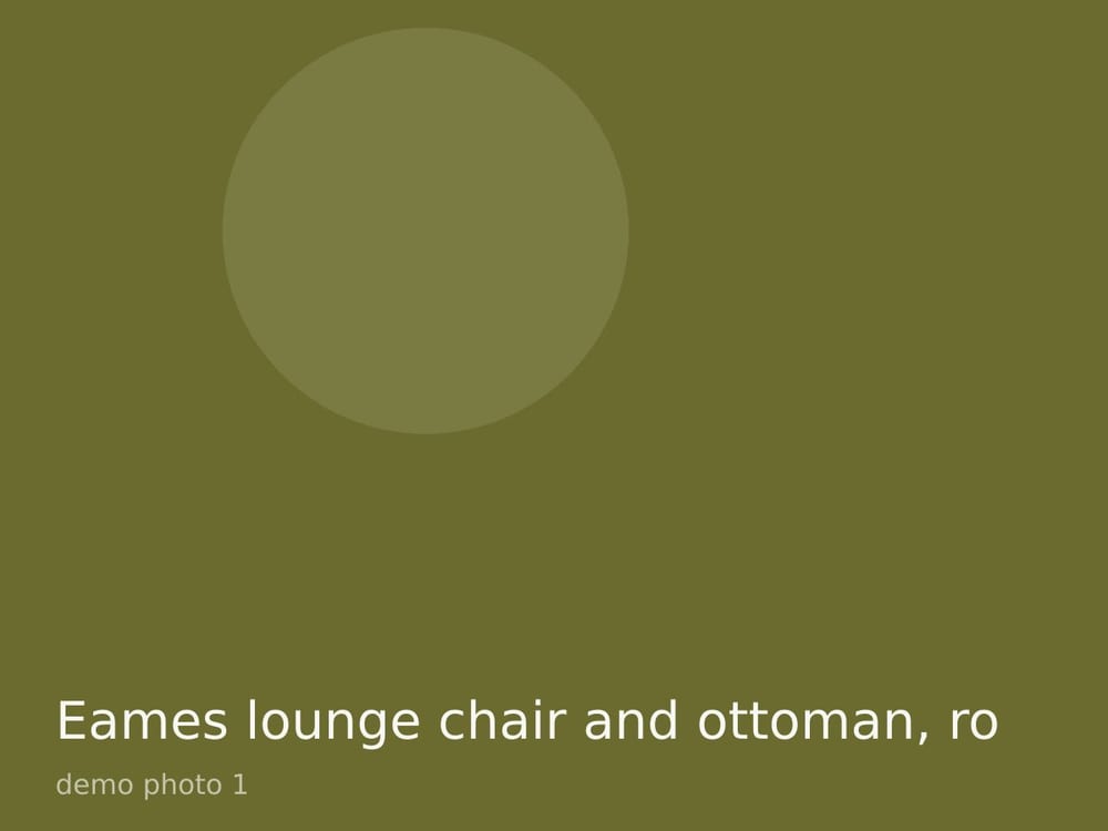 Eames lounge chair and ottoman, rosewood