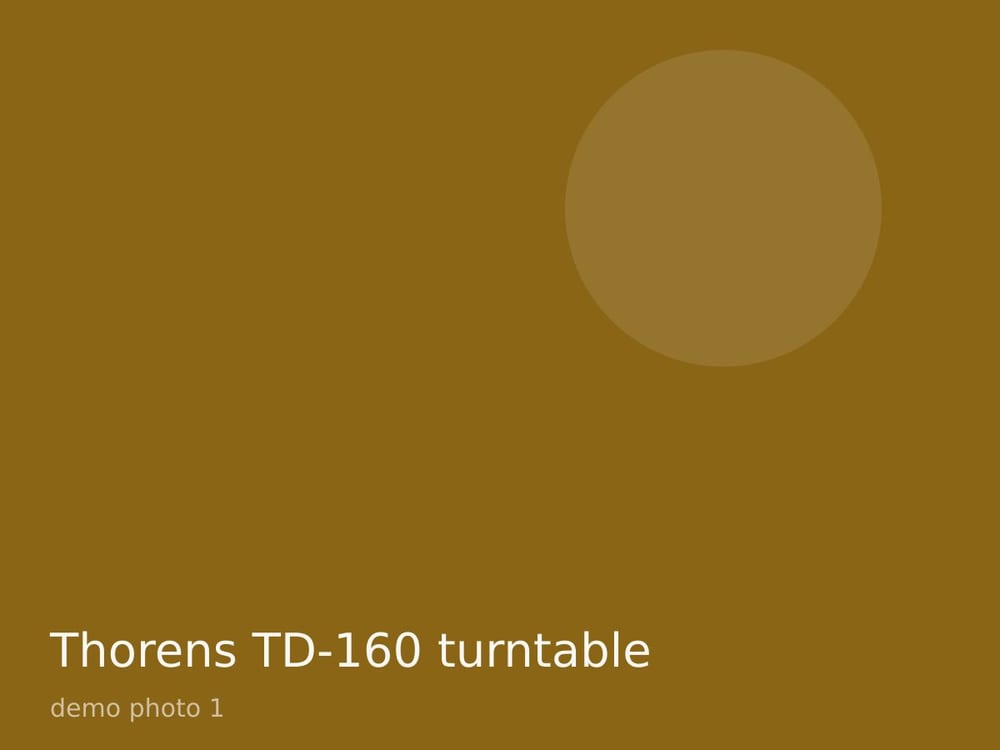 Thorens TD-160 turntable