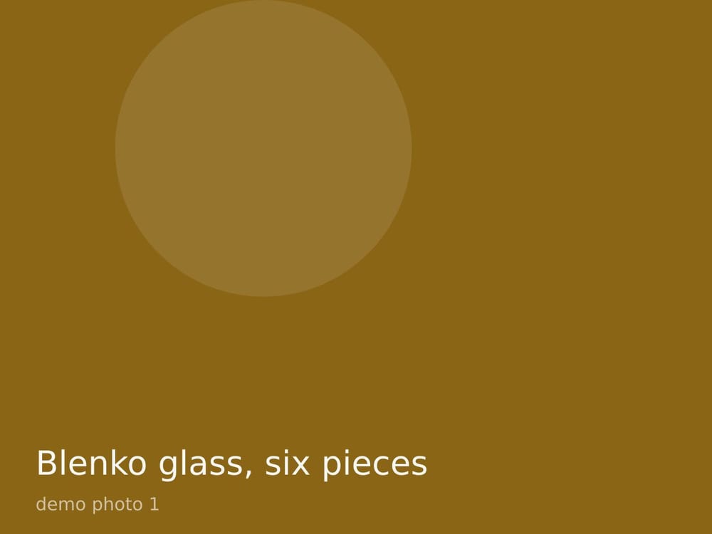 Blenko glass, six pieces