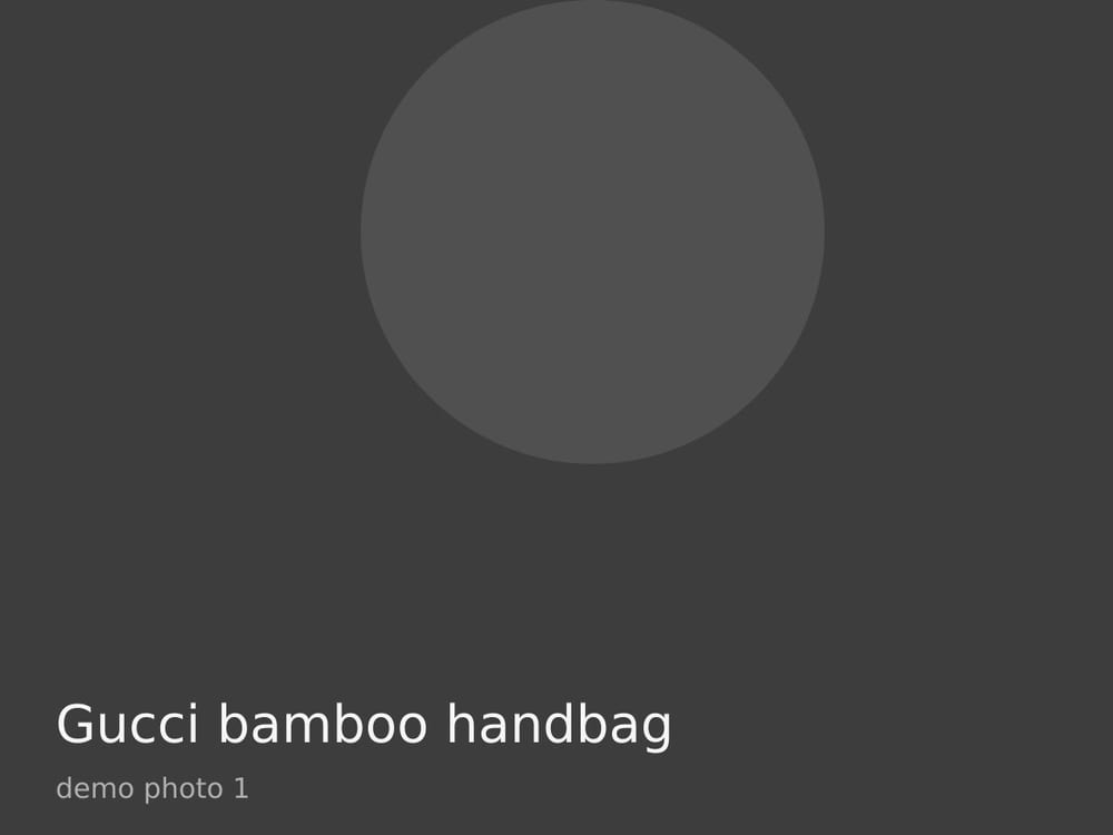 Gucci bamboo handbag