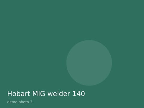 Hobart MIG welder 140, photo 3