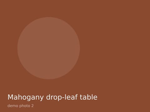 Mahogany drop-leaf table, photo 2