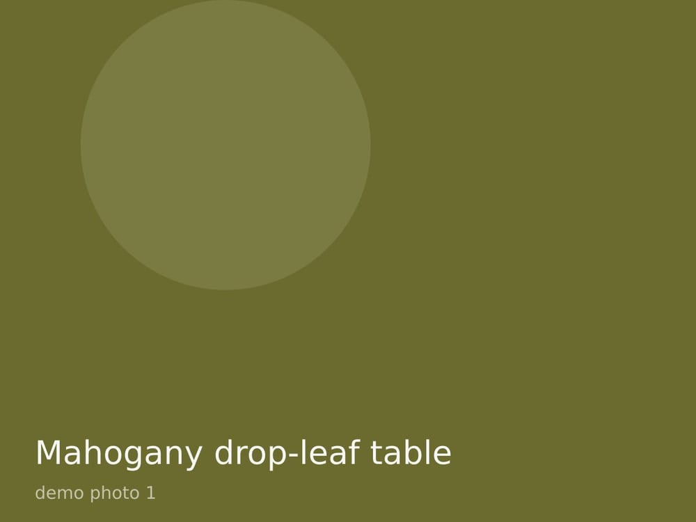 Mahogany drop-leaf table