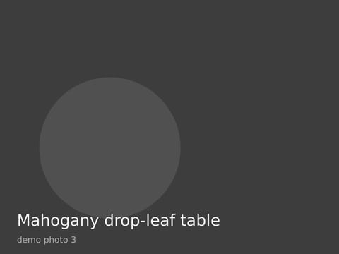 Mahogany drop-leaf table, photo 3