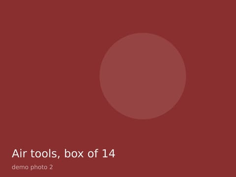 Air tools, box of 14, photo 2