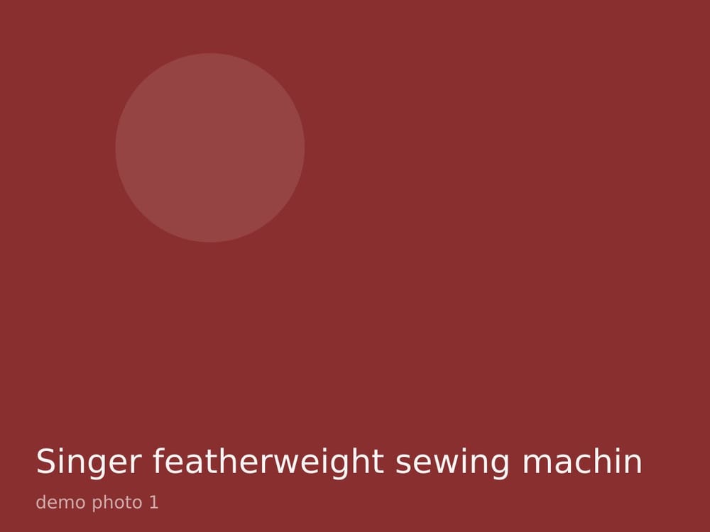 Singer featherweight sewing machine