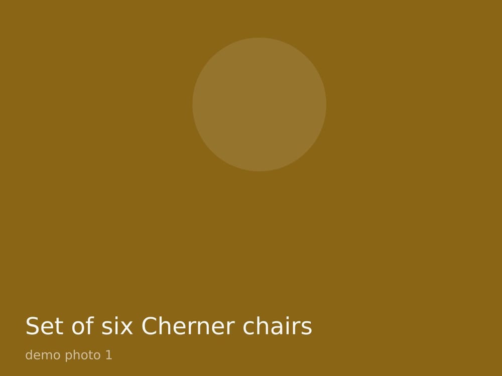 Set of six Cherner chairs